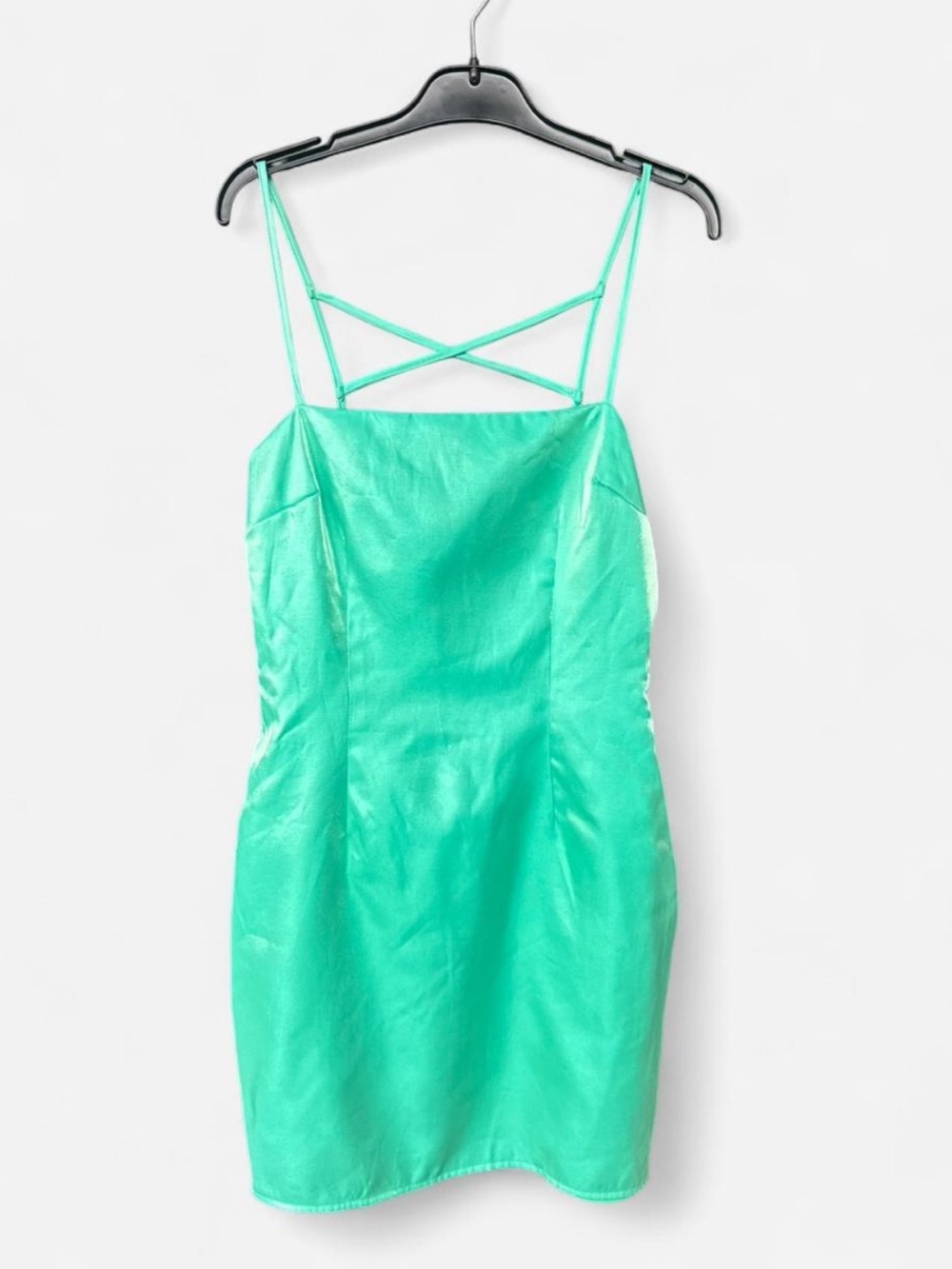 superdown Teal Green Strappy Mini Dress